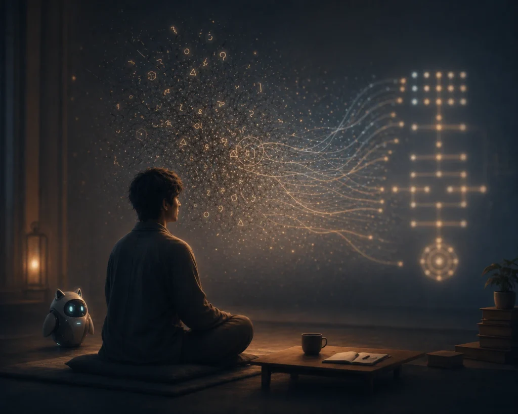 AI guardian helping transform scattered thoughts into structured understanding