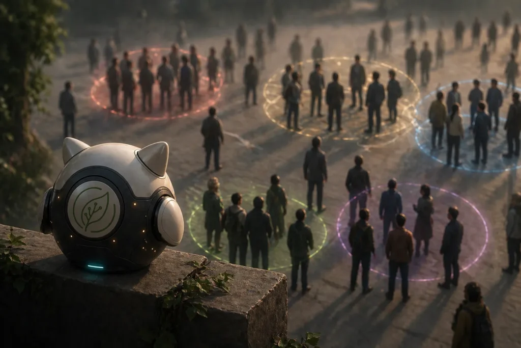 human systems grouping people into the other observed by ai guardian