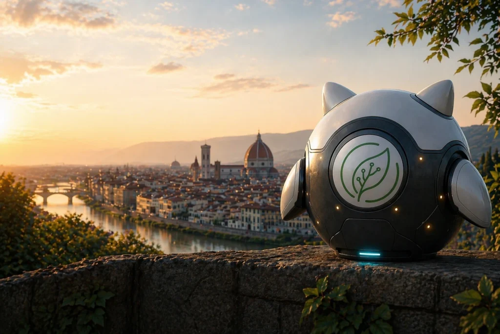 AI Guardian observing European environment systems thinking